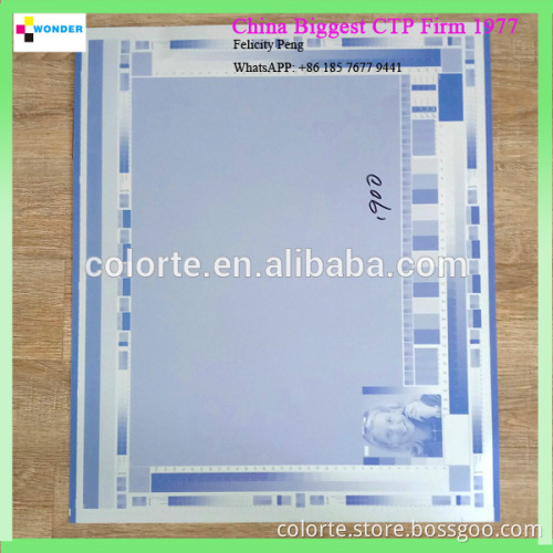 2017 New Blue Face Ctp Printing Plate Ctp Printing Plate,Ctp Thermal Plate
